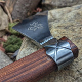 Mammen Hatchet Beautifully Crafted Rose Wood Handle Accessory Industrial Grade Perfect Gift for Campers (Tomahawk Axe-11)