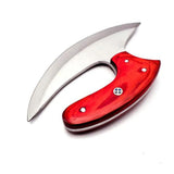 Custom Handmade Carbon Steel Kitchen Knife 7 Inches Carbon Steel for Chopping Boning Cutting With Leather Sheath (Ullu Knife-10)