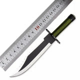 Custom Handmade Outdoor Knife Carbon Steel Blade Steel Handle With Leather Cover Outdoor Tools .(Bowie Knife-27)