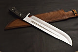 Handmade Stainless Steel Bowie Knife Micarta Handle Customizable OEM Gift for Father on Wedding Birthday or Anniversary (Bowie Knife-16)