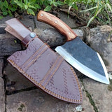 Professional Hand Forged Full Tang Custom Handmade Chef Knife High Carbon Steel Butcher Cleaver Knife for Meat Vegetable (Nakiri Knife-64)