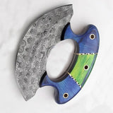 Damascus Steel Single Cutter Kitchen Tools Widely Used Chef Knife for Pizza Special Design  Pizza Cutter  (Ullu Knife-14)