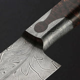 Customized Chef Cleaver Stainless Steel Cleaver Etching On Blade Cleaver Butcher Knife With Ebony Wood Handle For Kitchen Uses. (Nakiri Knife-80)