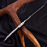 Damascus Steel Blade Tracker Fixed Blade Knife Wood Handle with Comfortable Grip Outdoor, Hunting, Camping Knives (Tracker Knife-3)