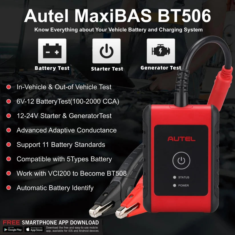 Autel MaxiBAS BT506 Auto Battery & Electrical System Analysis Tool