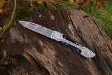 Damascus Steel Portable Outdoor Cutting Tools Wholesale Price Pocket Folding Blade Knives EDC Multipurpose Hand-forged Knife (Folding Knife-27)