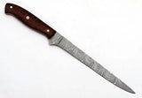 Professional 8-Inch Stainless Blade Kitchen Knife Damascus Steel Full Tang Chef Fillet Vegetables Hand Forged by Factory Design (Long Knife-10)