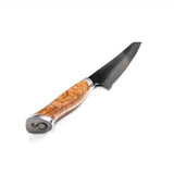 Handmade Bread Knife Carbon Steel Blade Resin Sheath Handle Beautiful Kitchen Knife With Leather Sheath (Chef Knife-131)