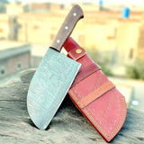 High Quality Customized Full Tang Damascus Steel Nakiri Butcher Knife Kitchen Chef Cleaver Wood Stainless Steel PP Handmade (Nakiri Knife-3)