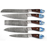 Professional Kitchen Chef Knife Set Unique Design Damascus Steel Stainless Steel VG10 Blade Cooking Dining Comes Protected Cover(Chef Knife-41)