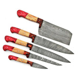 High Quality Damascus Steel Kitchen Knife Chef Set Professional Kitchen Knife With Protected Cover (Chef Knife-51)