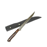 Professional Kitchen Damascus Steel Full Tang Chef Fillet Knife Hand Forged Vegetables Cutting Multi Functional (Long Knife-5)