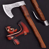 Top Quality Axe Manufacturer for Axe Wooden Packing Series Color Handle Type With Protected Cover (Tomahawk Axe-56)