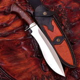 Custom Handmade Stainless steel High Polished 15 Inch Bowie Knife- Perfect Grip With Premium Sheath (Bowie Knife-19)