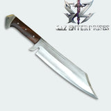 Professional High Quality Custom Handmade High Carbon Steel 5160 Chef Cleaver Butchers Knife Meat Cleaver (Bowie Knife-24)