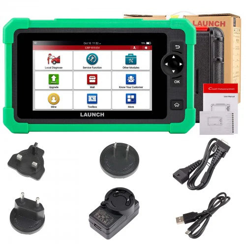 LAUNCH X431 CRP919 EV Diagnostic Scanner for Electric Vehicles Support for New Energy Vehicles CAN FD, DoIP, Action Test