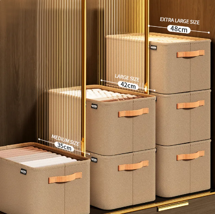 1Pcs Thicken Clothes Organizer Pants Sweater Storage Cabinets Drawers Organizer Jeans Storage Box Wardrobe Clothes Storage Organizers