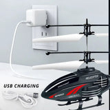 Gesture Control Suspension Helicopter RC Remote Induction Aircraft With Charging LED Light Kids Toy