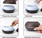 1Pcs Aroma Diffuser Automatic Power-off, Silent Ultrasonic When Lack Of Water With Remote Control