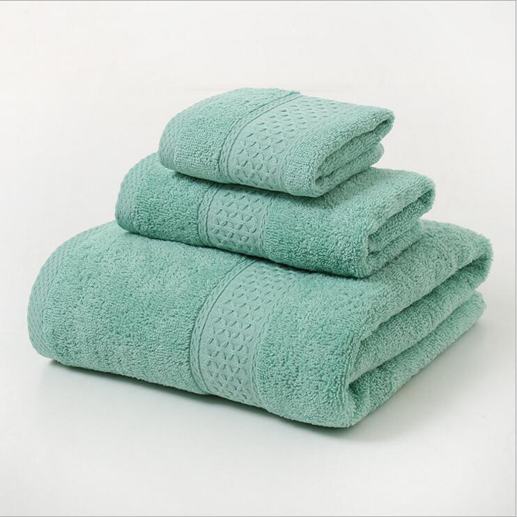 Pure Cotton, Plain Color, Towel, Long-staple Cotton Bath Towel, Three-piece Set, Towel, Home Furnishing
