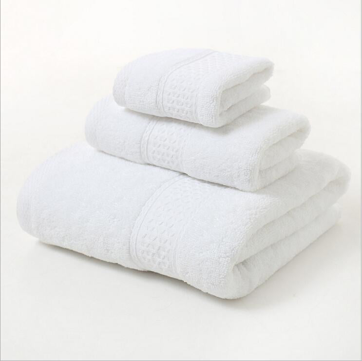 Pure Cotton, Plain Color, Towel, Long-staple Cotton Bath Towel, Three-piece Set, Towel, Home Furnishing