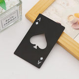 1Pcs Ace Of Spades Credit Card Type Corkscrew Bottle Opener