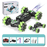 Gesture Sensor Twist Car Light Music Spray Car Double-sided Stunt Drift Remote Control Toy Car Batch