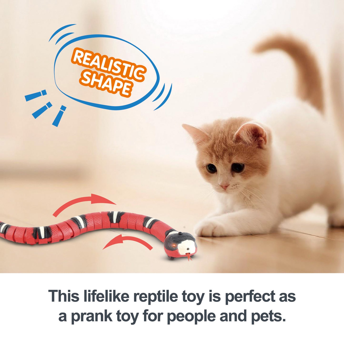 Spot Tricky Toy Snake Teasing Cat Teasing Dog Children Interactive Automatic Sleep Walking Electric Induction Snake