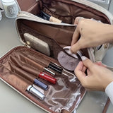 New Multi-functional Cosmetic Bag Women's Large Capacity Portable Travel High-level Cosmetic Brush Toiletry Storage Bag