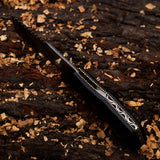 Custom Handmade Damascus Steel Folding Knife with Leather Sheath Pocket Back Lock and Tactical Tools EDC Usage OEM Support (Folding Knife-17)
