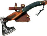 High Quality Carbon Steel Blade Wood Handle Hatchet Axe Outdoor Hand Forged Camping Axe With Protected Cover (Tomahawk Axe-78)