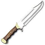 Handmade D2 Steel Knife Bundle 18 Inch Large Bowie Full Tang Fixed Blade Hunting Knives with Rosewood Handle (Bowie Knife-25)