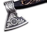 Custom Handmade D2 Steel Hunting Hand Forged Camping Axe Outdoor Single Head axe with Rose Wood Handle (Tomahawk Axe-76)