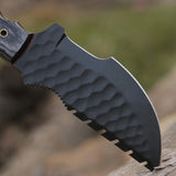 High Quality D2 Steel Tracker Knives for Outdoor Camping Handmade DIY Grade with Leather Sheath (Tracker Knife-11)
