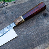 High Quality Customized Stainless Steel Chef Kitchen Cleaver Butcher Knife with Leather Sheath for Meat (Nakiri Knife-89)