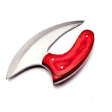 Custom Handmade Carbon Steel Kitchen Knife 7 Inches Carbon Steel for Chopping Boning Cutting With Leather Sheath (Ullu Knife-10)