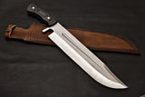Handmade Stainless Steel Bowie Knife Micarta Handle Customizable OEM Gift for Father on Wedding Birthday or Anniversary (Bowie Knife-16)