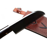 Handmade Custom D-2 Steel Damascus Cleaver Wenge Wood Handle Kitchen Butcher Knife for Chef Use Meat Cleave (Nakiri Knife-61)