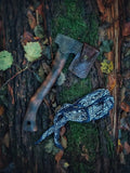 Handmade blacksmith bushcraft survival useful bruk hatchet camper axe unique hatchet axe Camping Axe With Protected Cover (Tomahawk Axe-26)