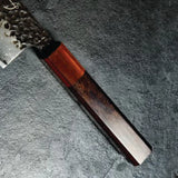 Handmade High Carbon Steel Handforged on Blade Kitchen Japanese Chef Knife With Premium Leather Sheath (Chef Knife-109)