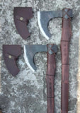 HandMade Carbon Steel Viking Axe with Rose Wood Handle Wedding Gift, Axes Best Birthday & Anniversary Gift For Him. (Tomahawk Axe-1)