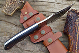 Best Quality D2 Steel Tracker Knife Custom Handmade Hunting tracker Knives Camping & Survival Knife With Micarta Sheath Handle (Tracker Knife-23)