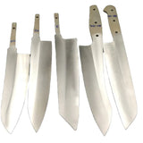 Custom Handmade Damascus Steel Chef Knife and Chef Kitchen Knife Blank Blade Knife for Kitchenware Uses (Blank Blade Knife-10)