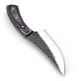 High Quality Custom 8-Inch Damascus Blade Kitchen Cleaver Boning Knife with Stainless Steel Handle and Leather Sheath Handmade (Skinner Knife-1)