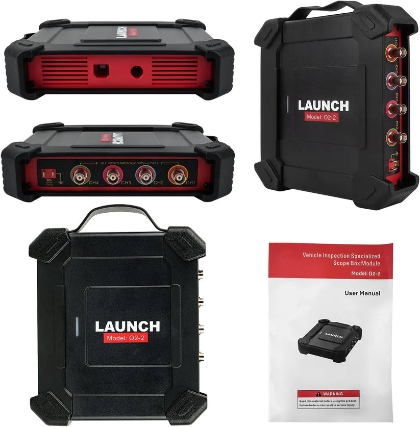 LAUNCH X-431 Oscilloskop O2-2 Scopebox Analysator 4 Kanaler Digital Scopebox Tester USB Port