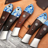 Professional Kitchen Chef Knife Set Unique Design Damascus Steel Stainless Steel VG10 Blade Cooking Dining Comes Protected Cover(Chef Knife-41)