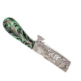 Custom Handmade Damascus Steel Skinner Pocket Knife Professional Resin Sheath Handle Wood Protective Cover Stainless (Skinner Knife-4)