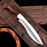 Custom Handmade Stainless steel High Polished 15 Inch Bowie Knife- Perfect Grip With Premium Sheath (Bowie Knife-19)