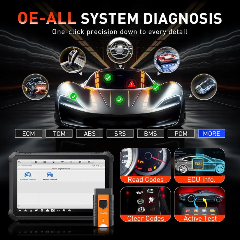 OTOFIX D1 PROS Bidirectional Scan Tool, 2 Years Free Update, ECU Coding, FCA SGW Access, 40+ Services