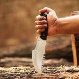 Handmade Stainless Steel tracker Knife with Micarta Sheet Handle and Fine Leather Sheath Bush Craft Survival Tracker Knives (Tracker Knife-15)